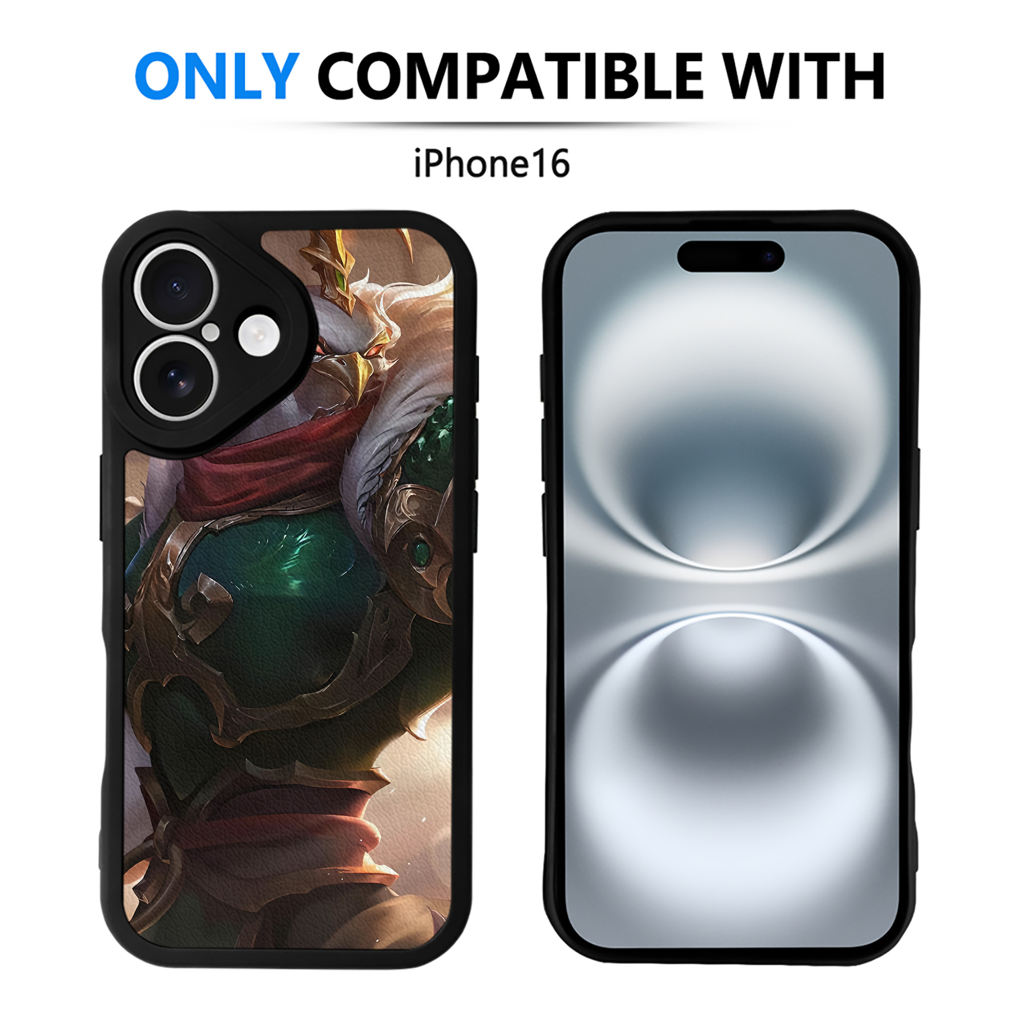 リーグ・オブ・レジェンド League of Legends LOL 【iPhone 16シリーズ対応】シリコンスマホケース（レザー調） 材質：シリコン